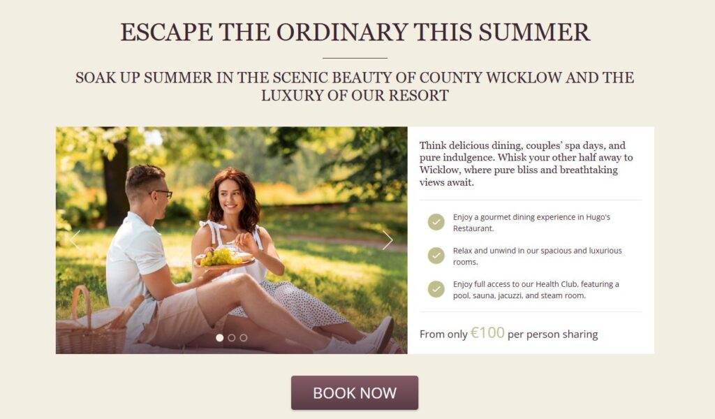 Landing page cross selling 